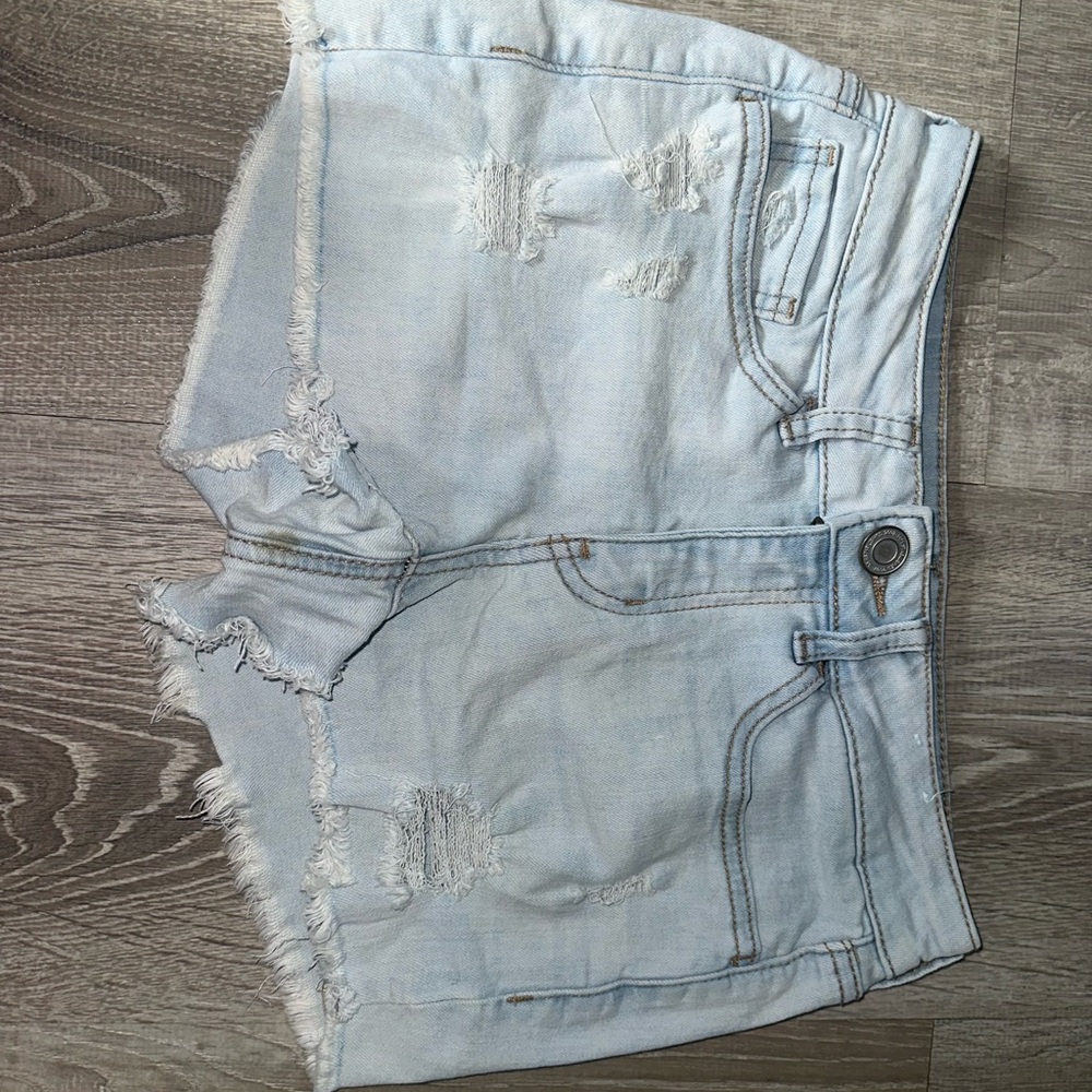 Levi's Light Blue High Waist Denim Shorts